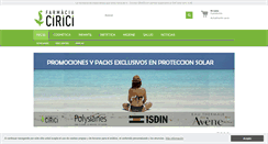 Desktop Screenshot of farmaciacirici.com